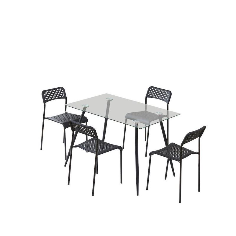 Set-de-Comedor-de-Vidrio-Mariana-para-4-Personas---Zmobili