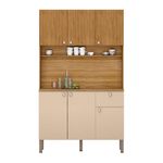 Gabinete de 6 Puertas y 1 Gaveta para Cocina 39.3 x 111 x 185 cm