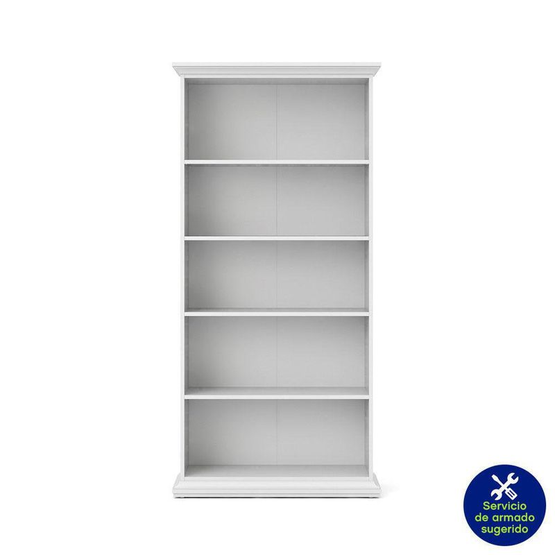 Librera Monet De 5 Divisiones Blanco 96X37X201 Cm - Tvilum