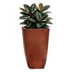 Maceta Malta Square Antique Rusty 42 x 76 Cm - Vassart