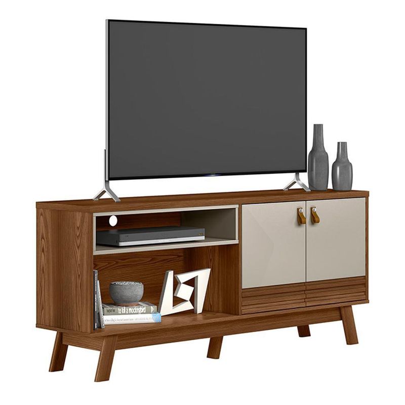 Mueble-Rack-de-Sala-Sedna-Cafe-y-Blanco-160x36x69-Cm---Zmobili