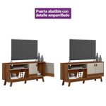 Mueble-Rack-de-Sala-Sedna-Cafe-y-Blanco-160x36x69-Cm---Zmobili