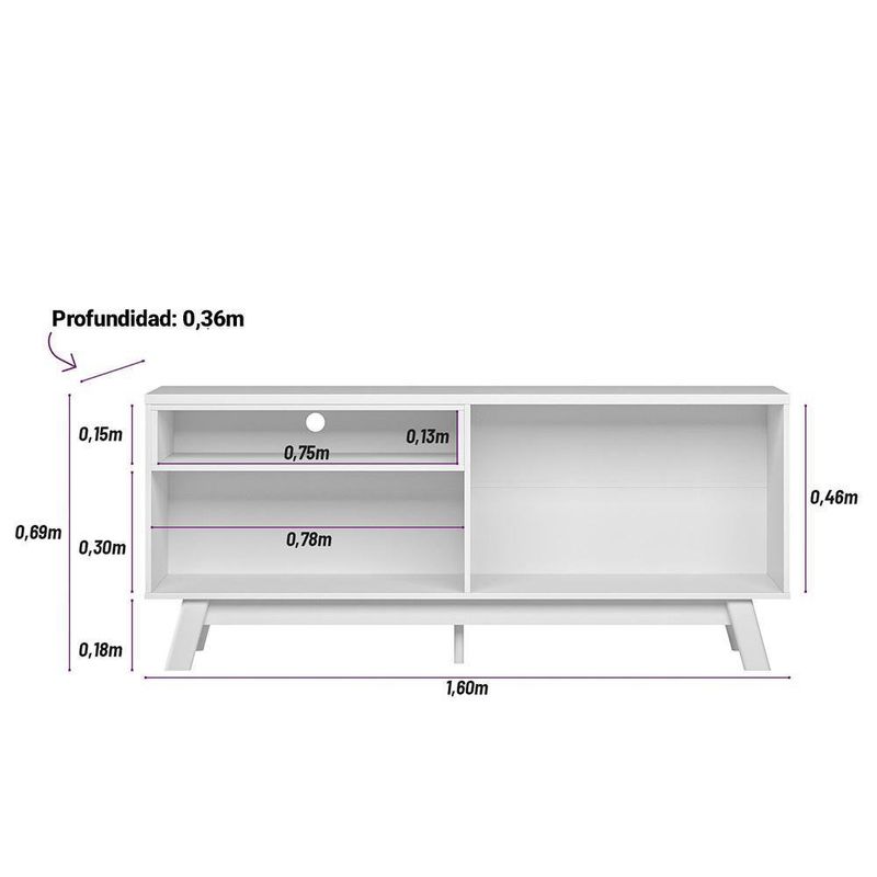 Mueble-Rack-de-Sala-Sedna-Cafe-y-Blanco-160x36x69-Cm---Zmobili