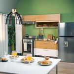 Gabinete de Cocina Bicolor con 2 Cajones