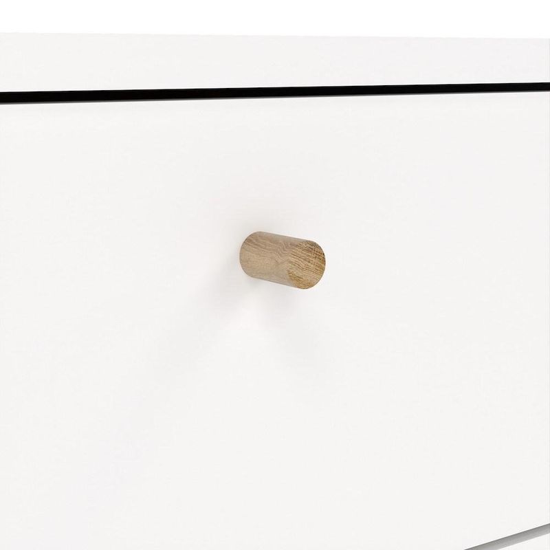 Mesa de Noche Zoe Blanco 1 Gaveta y 1 Puerta