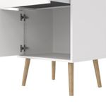 Mesa de Noche Zoe Blanco 1 Gaveta y 1 Puerta