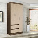Armario-De-3-Puertas-Y-2-Gavetas-47X76X179-Cm---Z