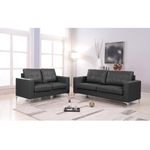 Sofá Negro Iguazu 3 Personas 194x77x86 Cm -  Zmobili