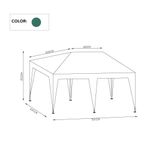 Toldo Verde 3X6 M - Solaris