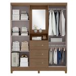 Armario Terry con Espejo 46.5x160x200 Cm - Mx Moveis