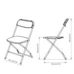 Silla De Exterior Plegable Elliot Blanca - Newstorm