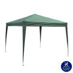Toldo Plegable Color Verde de 3 x 3 x 2.5 Metros