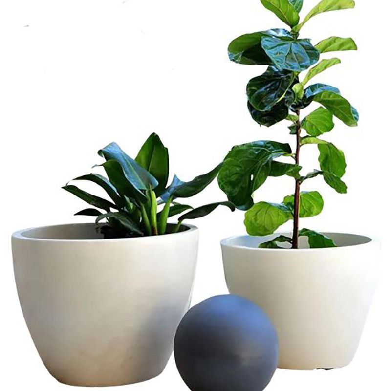 Maceta Verona Blanco Antiguo 40 x 30 Cm - Vassart