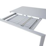 Mesa Extensible Lima De Aluminio Blanca - Naterial