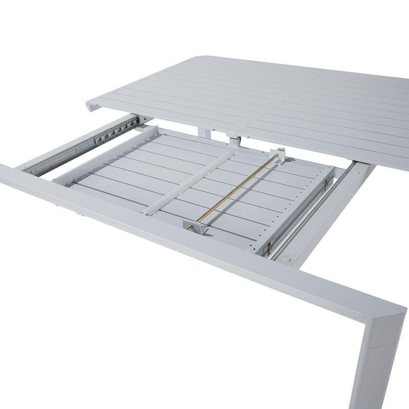 Mesa Extensible Lima De Aluminio Blanca - Naterial