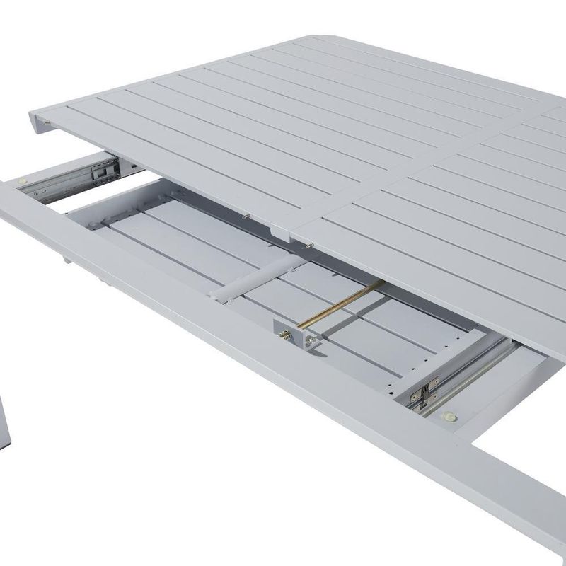Mesa Extensible Lima De Aluminio Blanca - Naterial