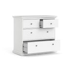 Gavetero Monet De 4 Gavetas Blanco 96X49X87 Cm - Tvilum