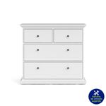 Gavetero Monet De 4 Gavetas Blanco 96X49X87 Cm - Tvilum