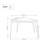 Toldo Blanco De Exterior 3X3 M - Z