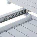 Mesa Extensible Lima De Aluminio Blanca - Naterial