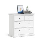 Gavetero Monet De 4 Gavetas Blanco 96X49X87 Cm - Tvilum