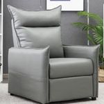 Sillón Reclinable Enzo Gris 68x90x110 Cm