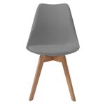 Comedor Rectangular Blanco y Gris para 4 Personas