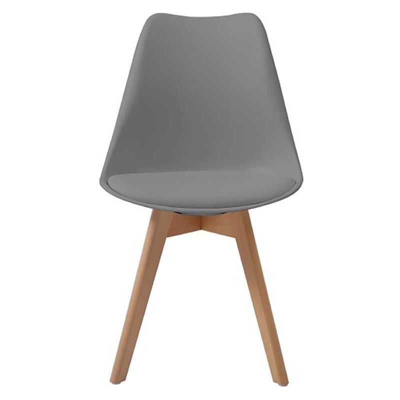 Comedor Rectangular Blanco y Gris para 4 Personas