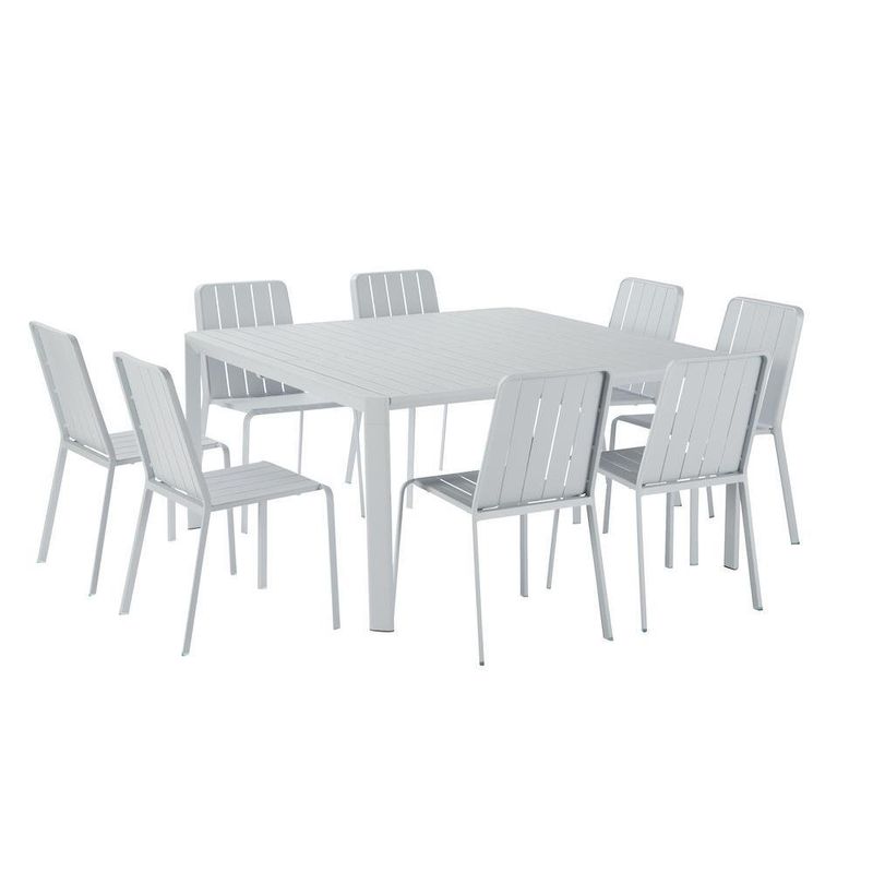 Mesa Extensible Lima De Aluminio Blanca - Naterial