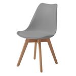 Comedor Rectangular Blanco y Gris para 4 Personas