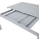 Mesa Extensible Lima De Aluminio Blanca - Naterial