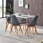 Comedor-Rectangular-Blanco-y-Gris-5-Pzas---Z