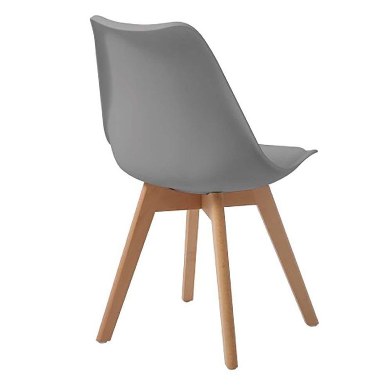 Comedor Rectangular Blanco y Gris para 4 Personas
