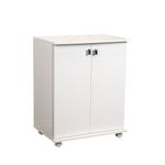 Organizador Multiuso de 2 Puertas para Cocina 61 x 41.3 x 76.5 cm Blanco