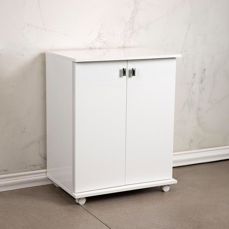 Organizador Multiuso de 2 Puertas para Cocina 61 x 41.3 x 76.5 cm Blanco