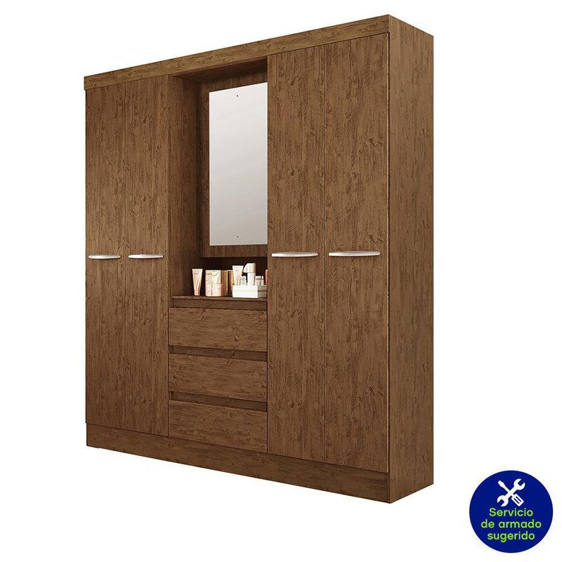 Armario-de-5-Puertas-con-Espejo-47X164X197-Cm---Z