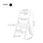 Silla  De Exterior Plegable Plástica Ratán Café - Z