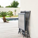 Silla Plegable Esencia Grafito 45x57x90 Cm - Hesperide