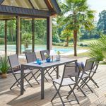 Silla Plegable Esencia Grafito 45x57x90 Cm - Hesperide