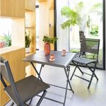 Silla Plegable Esencia Grafito 45x57x90 Cm - Hesperide