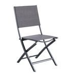 Silla Plegable Esencia Grafito 45x57x90 Cm - Hesperide