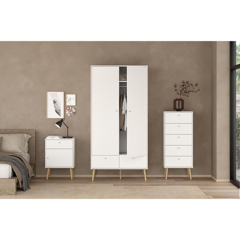 Gavetero Zoe Blanco 5 Cajones