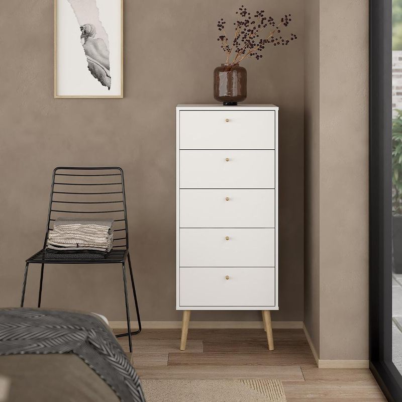 Gavetero Zoe Blanco 5 Cajones