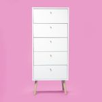 Gavetero Zoe Blanco 5 Cajones