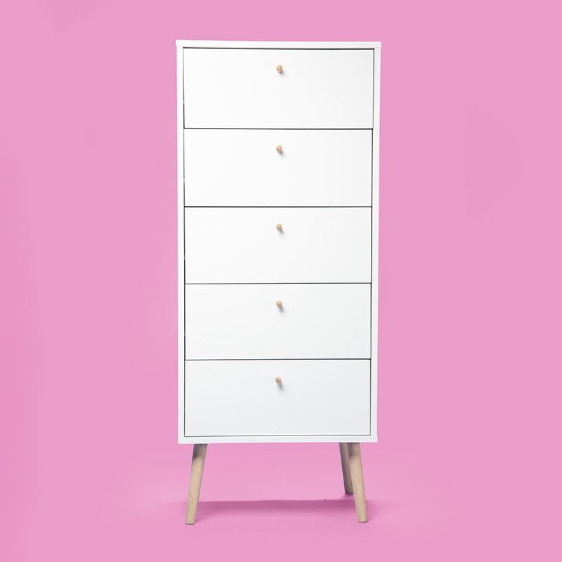 Gavetero Zoe Blanco 5 Cajones