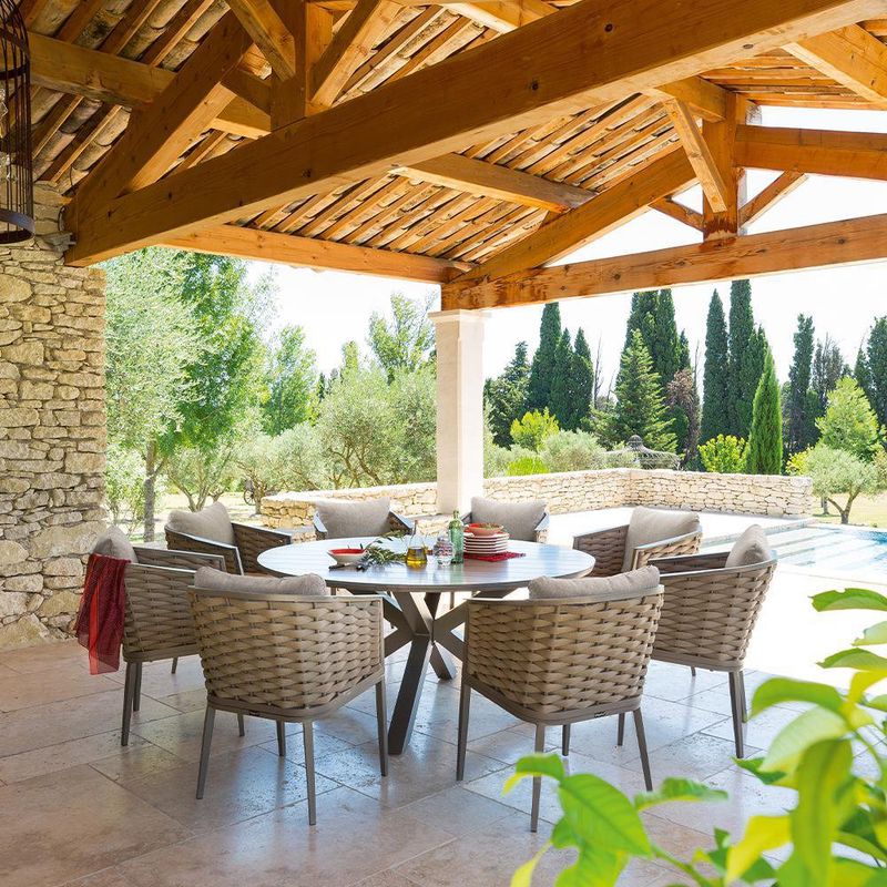 Silla Blanca de Exterior Bruno