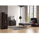 Librera Negro Y Rojo De 63X38X171 Cm - Zmobili