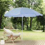 Sombrilla De Exterior De Playa Azul 180 Cm - Z