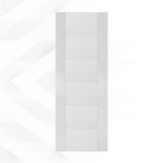 Puerta Hdf Amparo Con Textura Blanca De 0.60 x 2.07 M - Dist.globales