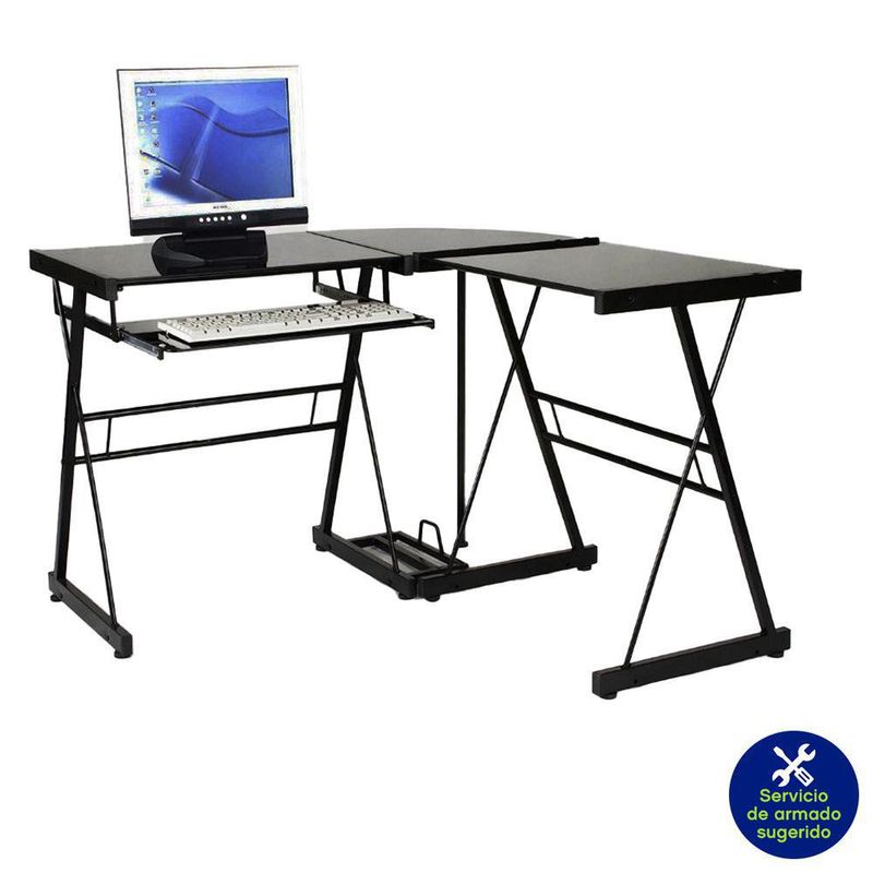 Escritorio-En-L-Vidrio-Negro-130X50X73-Cm---Zmobili